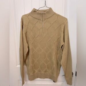 Stacy Adams Tan Zip-Up Sweater for Men medium *27